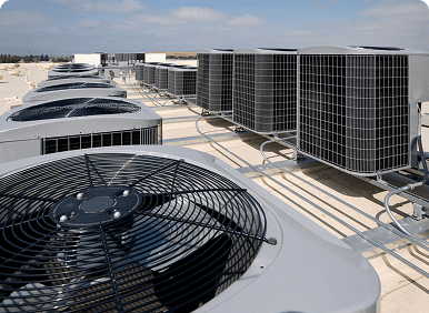Commercial rooftop HVAC units